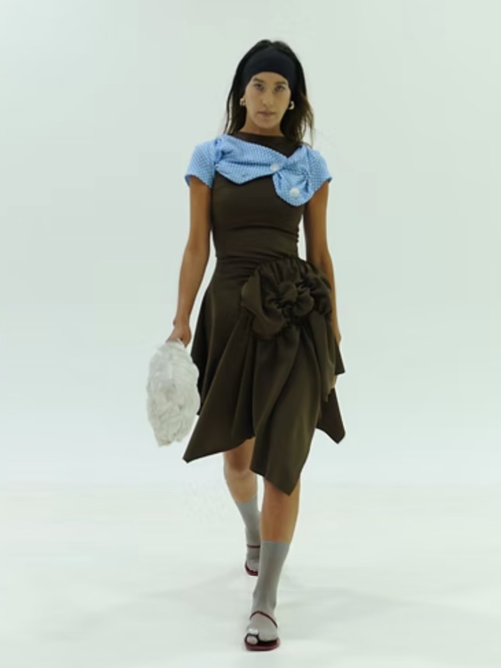 Minena - Rectangle dress Brown